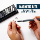 24‑in‑1 Compact Screwdriver Kit | High‑Precision Bits for Gadgets & Devices - Saadiq.pk