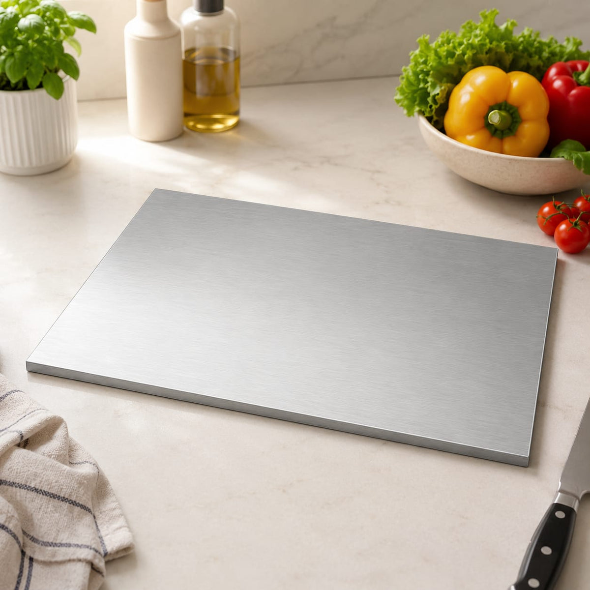 Stainless steel cutting board, chopping board
