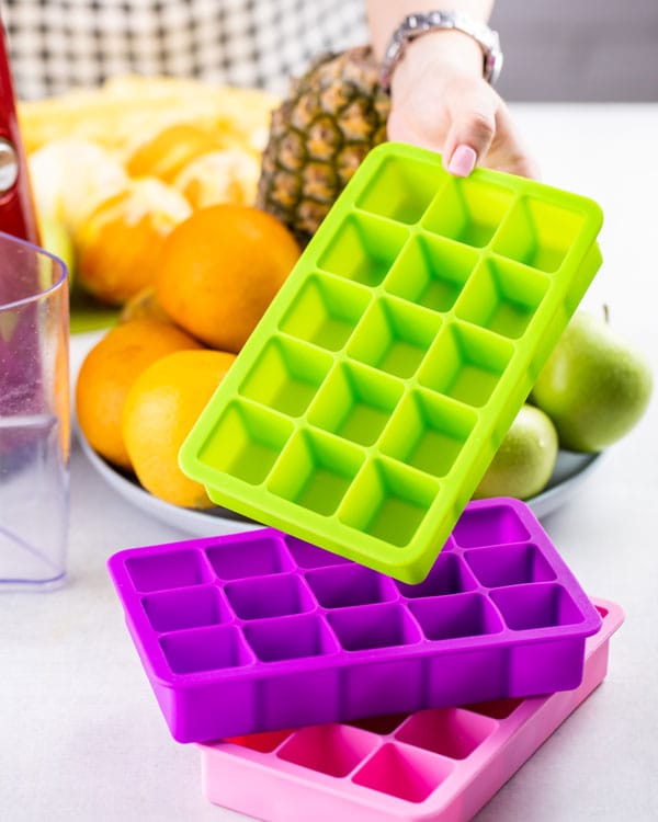 Silicone rice cube tray