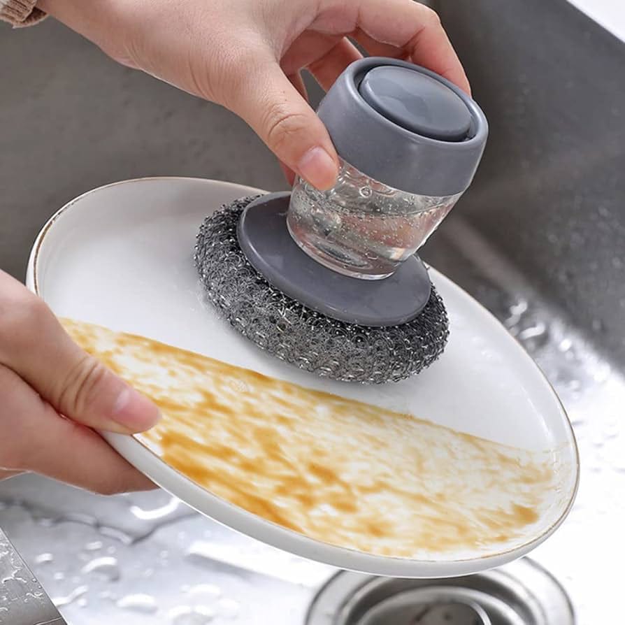 Soap Dispensing Palm Brush