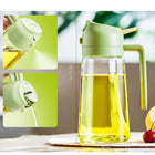 Sprayable and pourable oil bottle