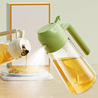 Sprayable and pourable oil bottle